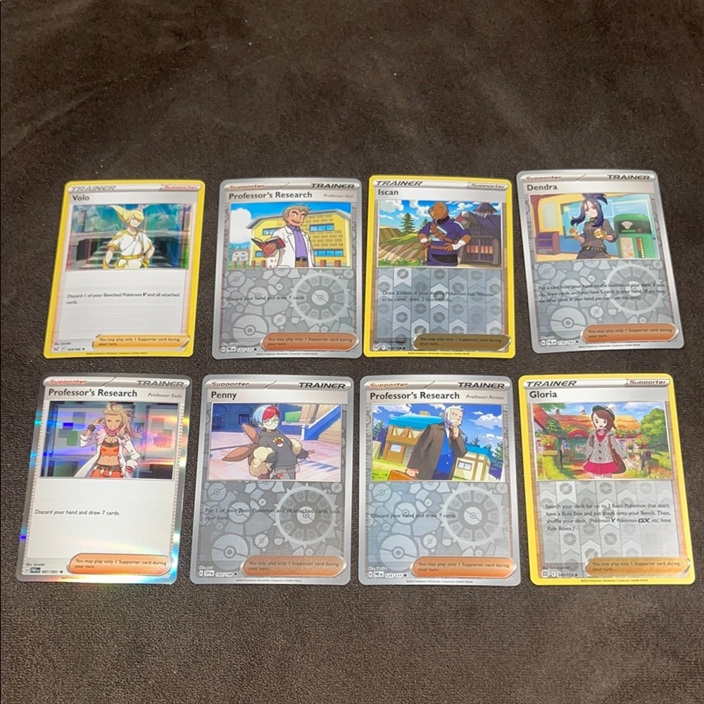 8 POKEMON HOLO AND REVERSE HOLO TRAINER CARDS EXCELLENT CONDITIONS